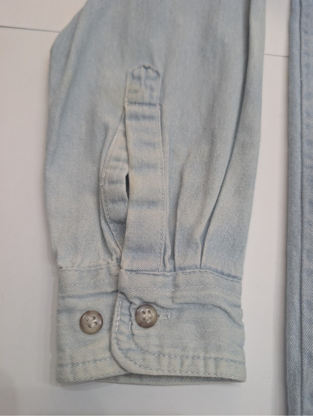 Insane Vintage 80s Cryk Chambray Shirt Mens L Long Sleeve Rasta Jammin Soccer - Picture 11 of 16